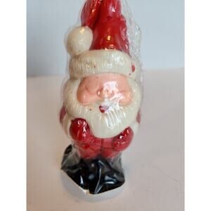 Vtg Wax SANTA CLAUS Decorative Air Freshener Wizard CHRISTMAS DECORATION c.1980